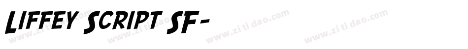 Liffey Script SF字体转换